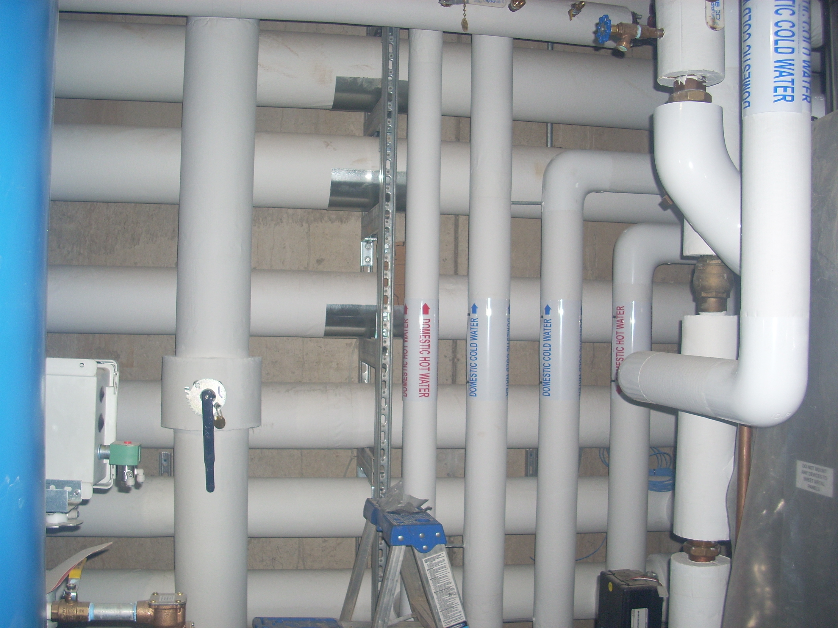 service - gas water air piping